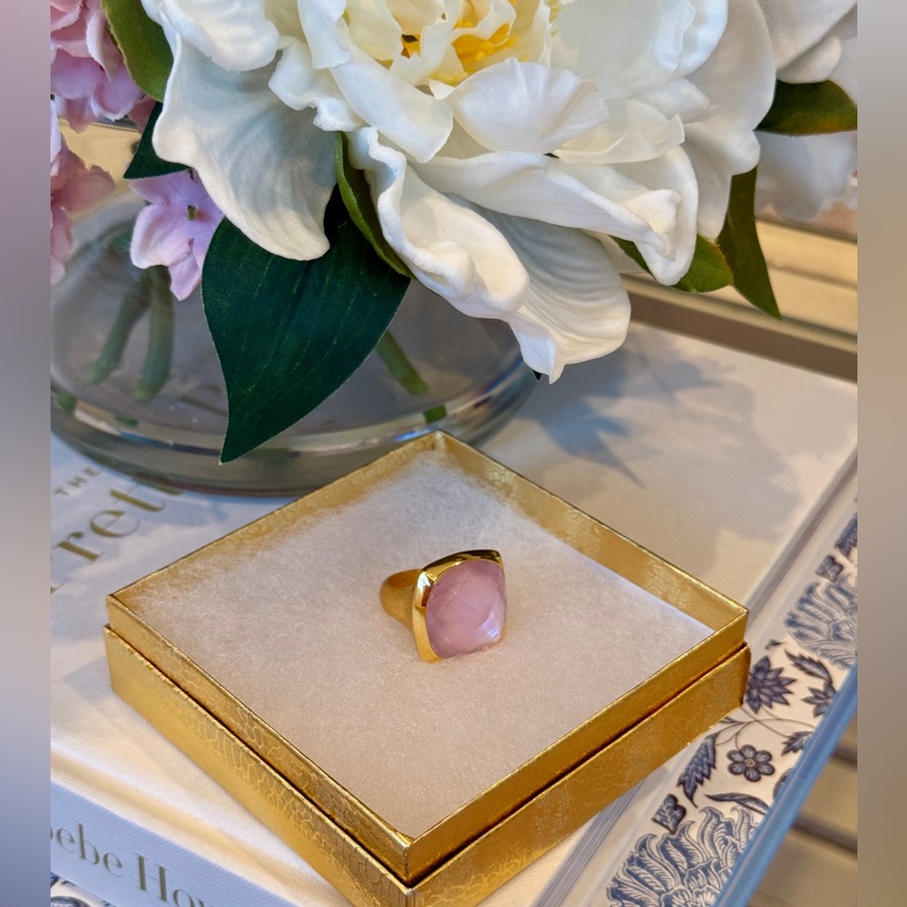 💫💫 FINAL PRICE DROP💫💫BETTY CARRE ZALIK SQUARE STONE RING-PINK